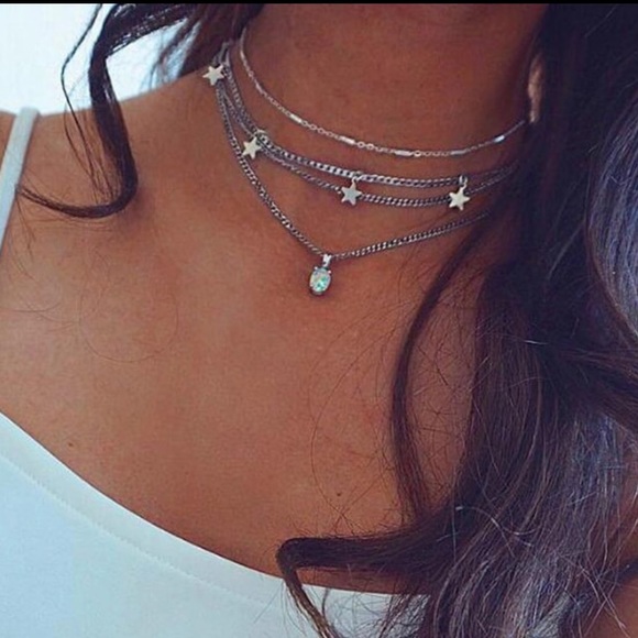Jewelry - • Paige • Layered Stars Necklace Jewelry - • Paige • Layered Stars Necklace